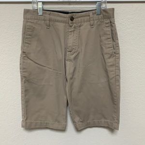 Volcom Flat Front Khaki Shorts
